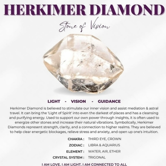 Herkimer Diamond Cuff ✦ Clarity Talisman 14Kt Gold Wire Wrap ✦ Elite Crystal NWT - Picture 10 of 10